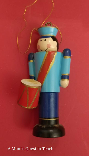 Soldier wooden ornament