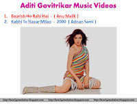 aditi govitrikar movies tv shows music videos, music video list from, baarish ho rahi hai, kabhi to nazar milao, free download