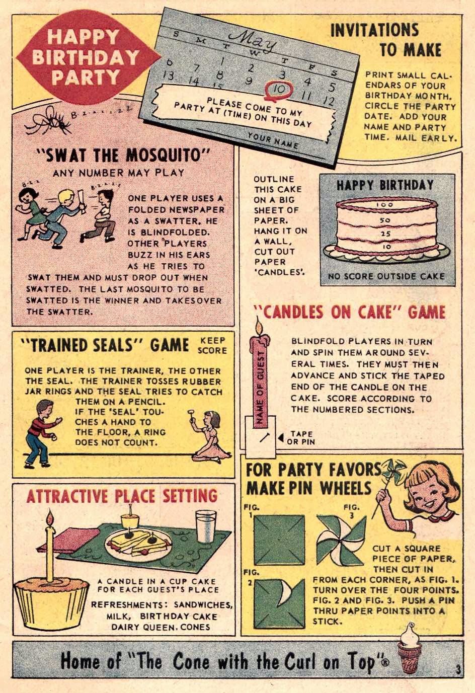 and everything else too Dairy Queen Party Book (1960)