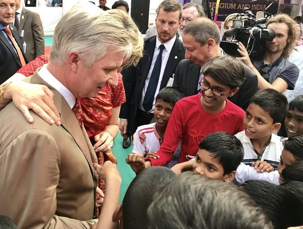 King Philippe and Queen Mathilde visited Mumbai’s Oval Maidan and met Dr.  Jeanne Devos who is founder NDWM