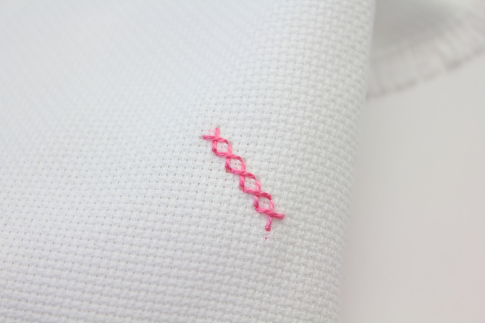 Big b 100 stitches  diagonal raised band stitch