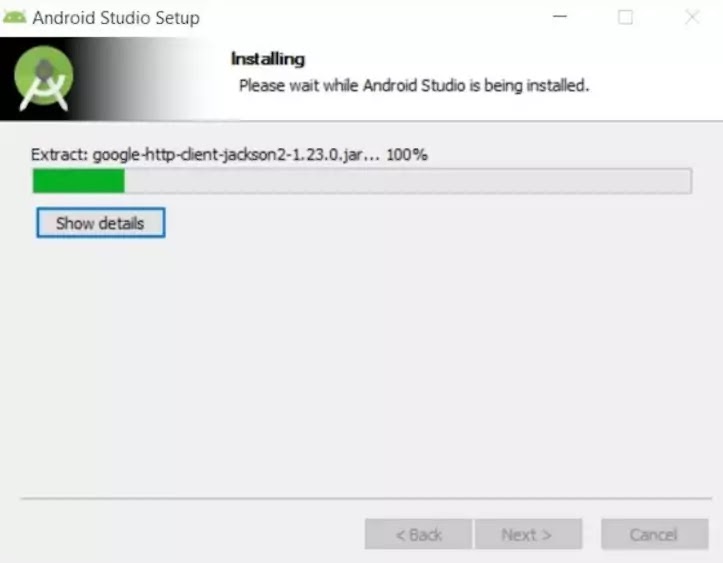 Android Studio installation process