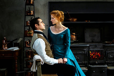 Colin Farrell and Jessica Chastain in Miss Julie