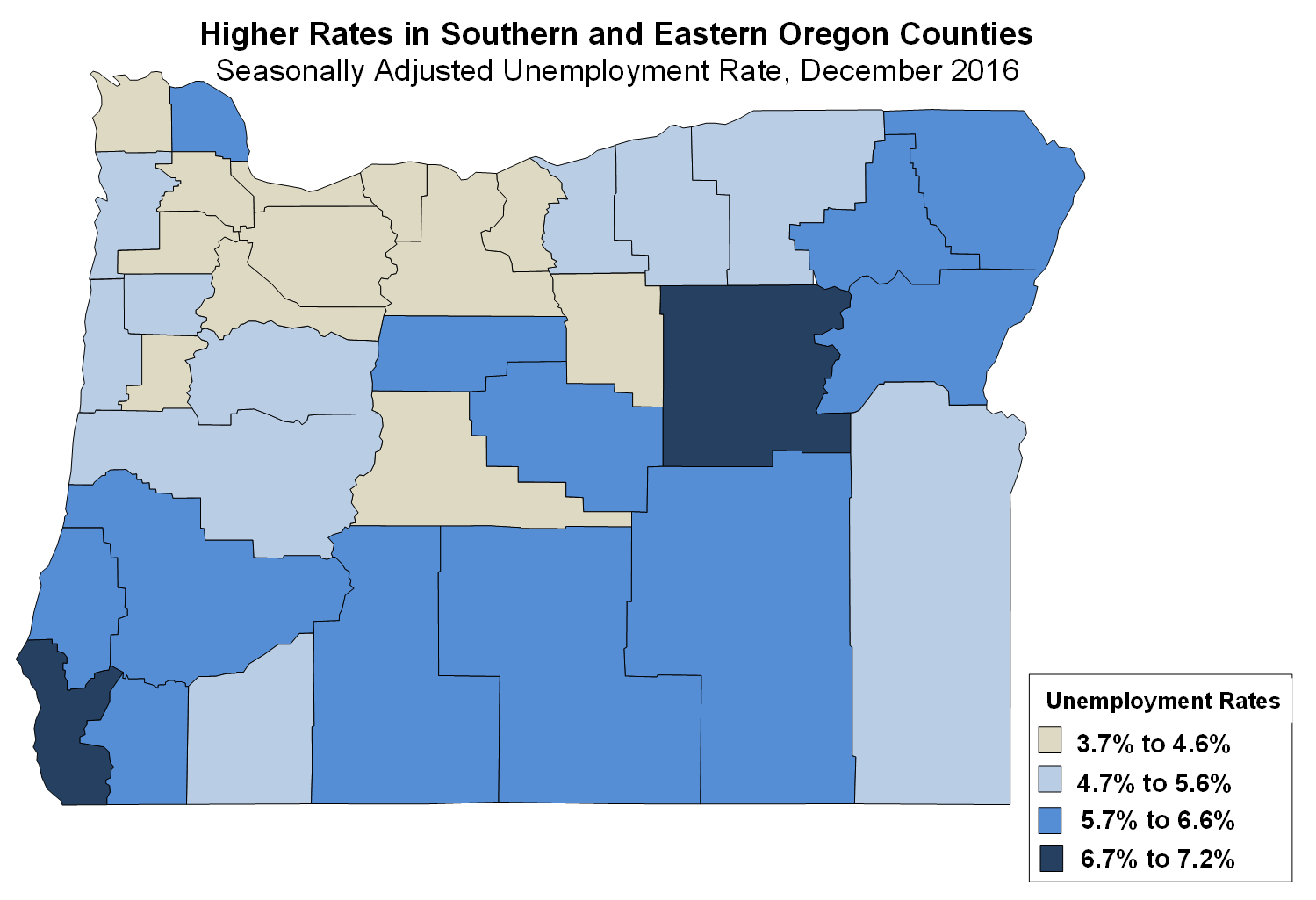 Oregon Workforce and Economic Information December Unemployment Rate