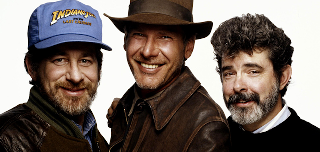 Steven Spielberg, Harrison Ford şi George Lucas creatorul personajului Indiana Jones