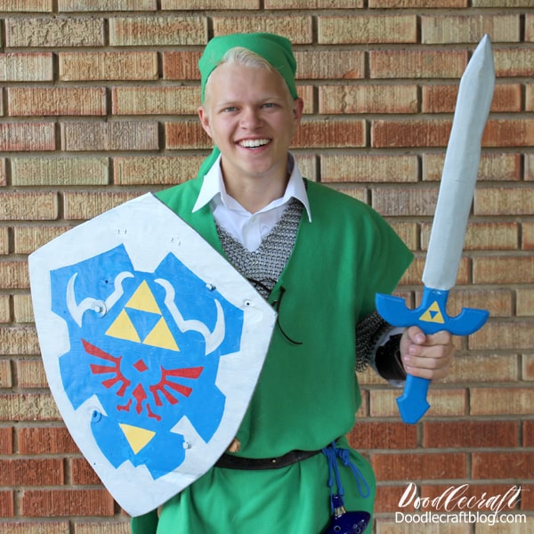 Legend of Zelda Sword & Shield Cosplay items Costume Props Accessories 1:1 Link 
