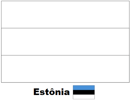 Blog De Geografia Bandeira Da Estonia Para Imprimir E Colorir