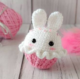 PATRON GRATIS CUPCAKE CONEJO AMIGURUMI 45749