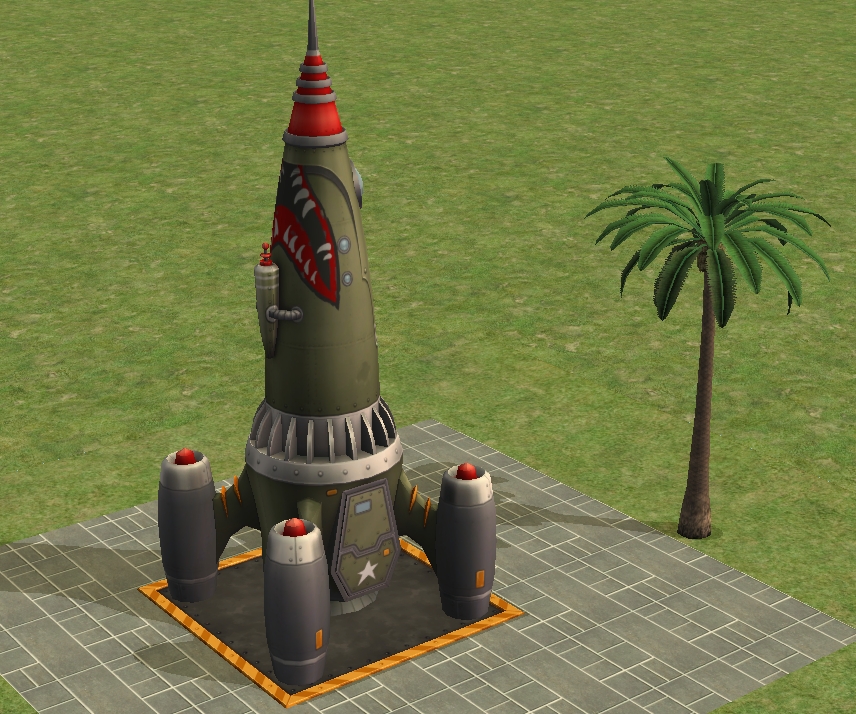 TheNinthWaveSims The Sims 2 The Sims 4 Retro Rocketship For The Sims
