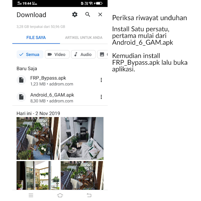 Verifikasi Reset Pabrik Android  Karena Lupa Akun Google ( FRP LOCK )