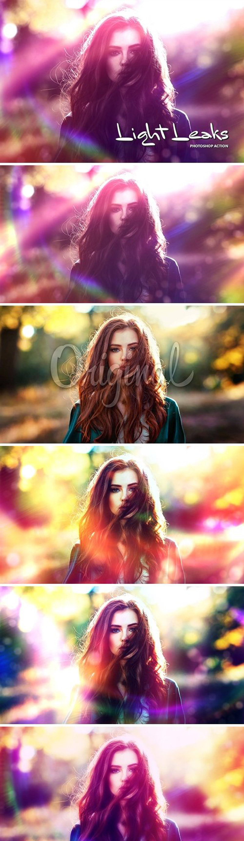 Light Leaks CS4+ Photoshop Action 2 eyd