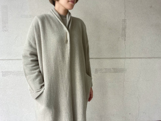 evam eva【エヴァムエヴァ】wool sable robe◆eighty88eight/新居浜・愛媛県エイティエイト