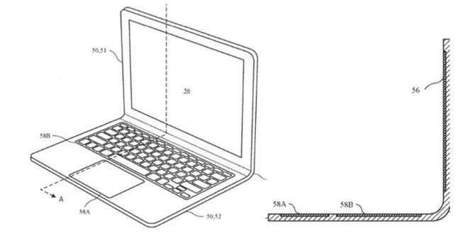 Apple hé lộ ý tưởng bằng sáng chế laptop màn hình cong, có thể áp dụng trên MacBook trong tương lai?