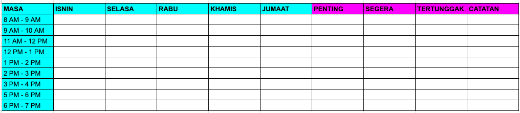 Harian Cara Buat Jadual Belajar Dirumah Nah Ini Tips Kemas Rumah | My