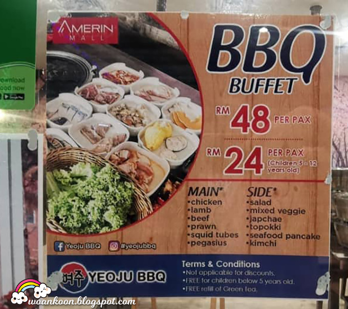 Yeoju BBQ, Halal Korean BBQ restaurant in Amerin Mall Seri Kembangan