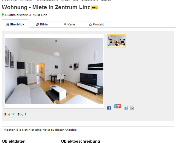 Single wohnung linz zentrum