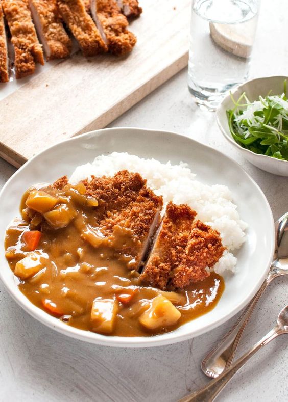Katsu Curry (Japanese Curry with Chicken Cutlet) Delicious Food and Drink