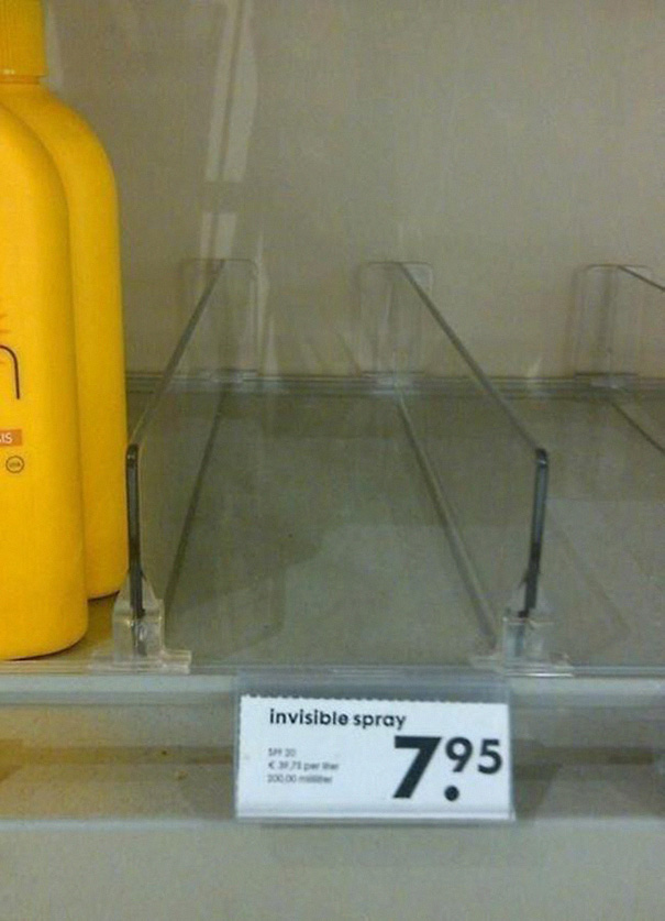 35 Hilarious Pictures Capturing Ironic Moments - Invisible Spray