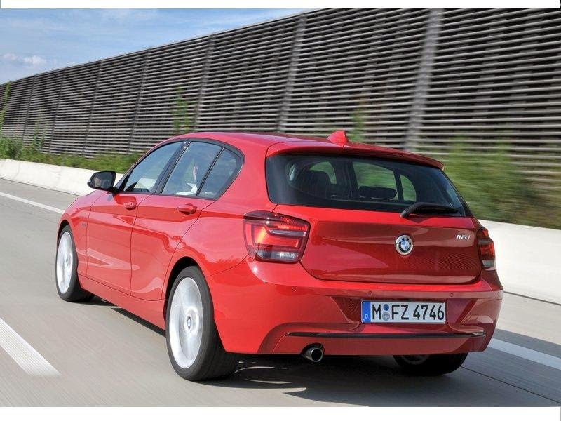  BMW 1-Series Sport Line model year 2012 from the interior