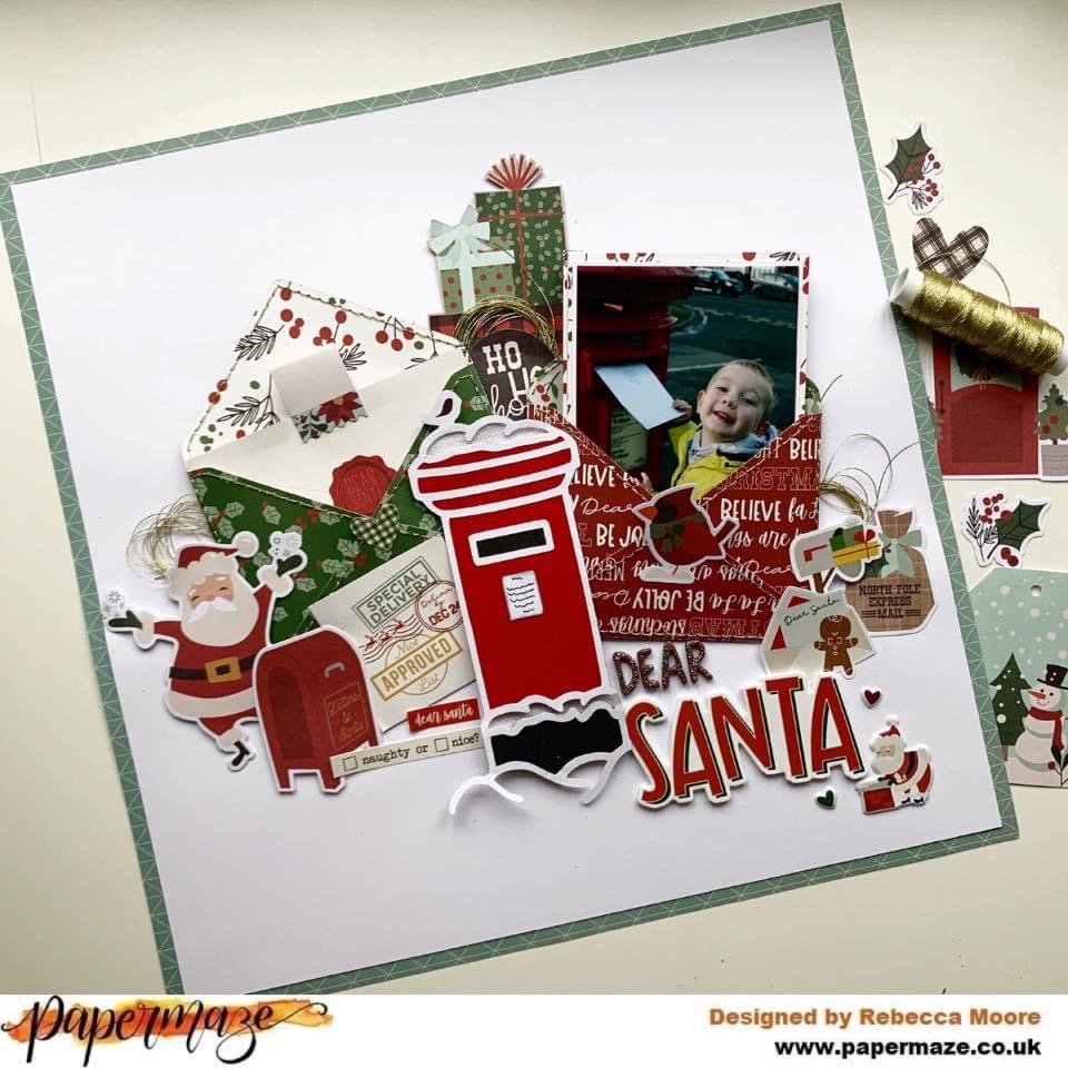 Carta Bella Paper - Letters To Santa Collection - Designer Dies - Merry  Christmas Script