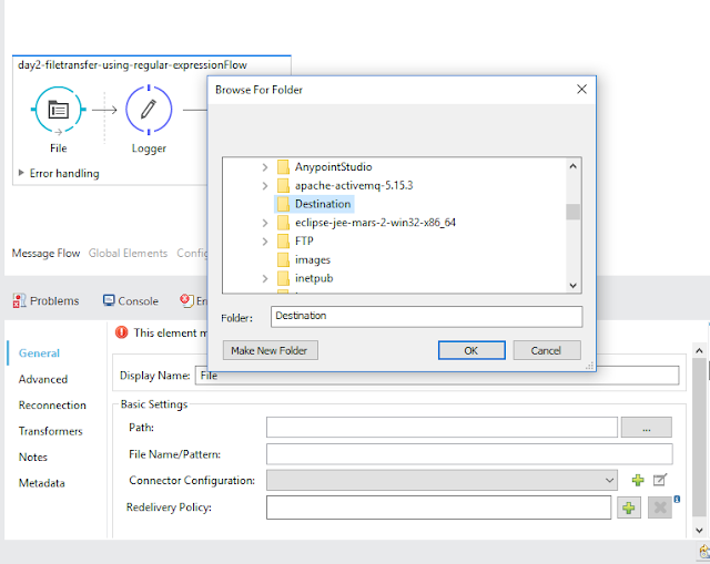 Mule ESB Second Tutorial File Transfer using Regular Expression in