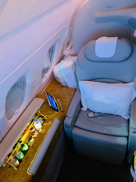 Review: Emirates EK231 First Class A380 Dubai (DXB) to Washington DC (IAD)