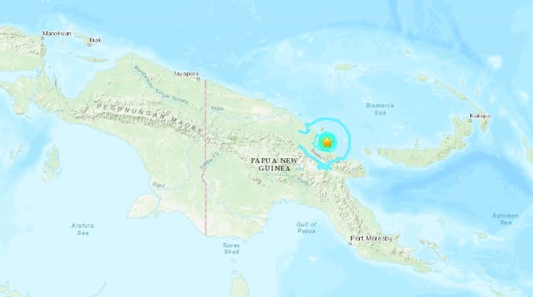 Terremoto Oggi Papua Nuova Guinea: Forte Sisma M5,9 senza allerta Tsunami.