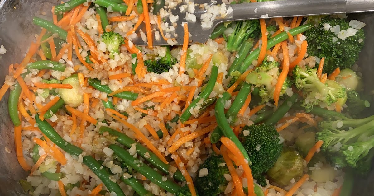 Tantalizing Tastebuds Cauliflower Rice with stir fry veggies/tofu bowl