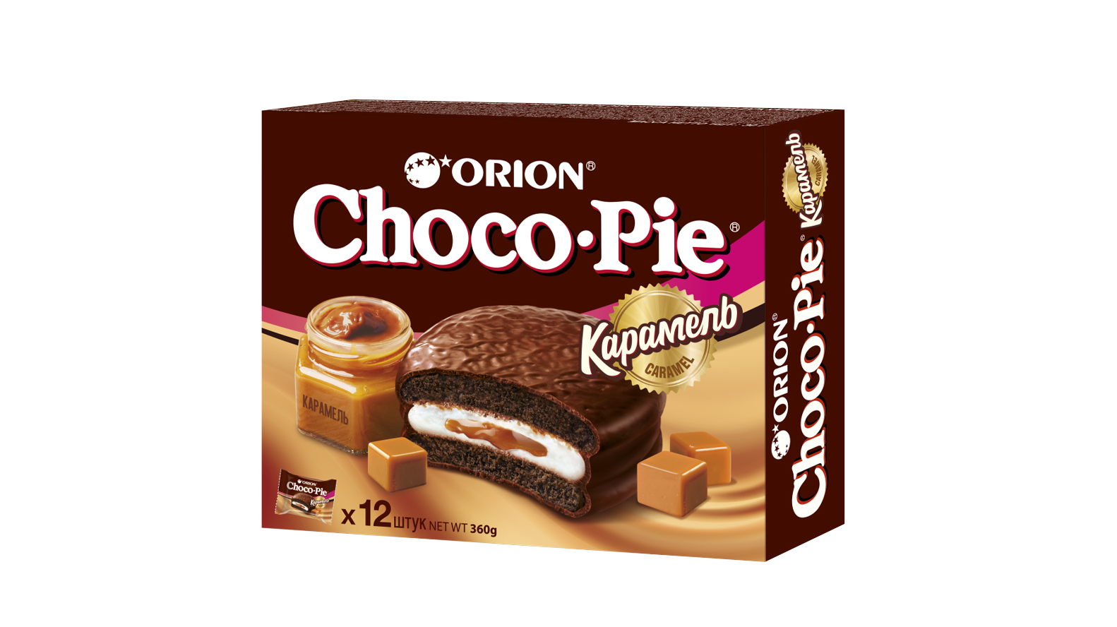 Chocopie. Чоко Пай Орион 360гр. Печенье Чоко-Пай Орион дарк 360 г. Орион чокопай карамель. Orion Choco pie карамель.