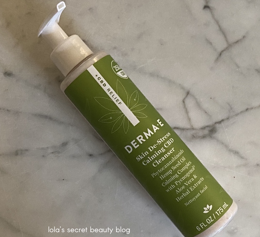 lola's secret beauty blog Derma E Skin DeStress Calming CBD Cleanser