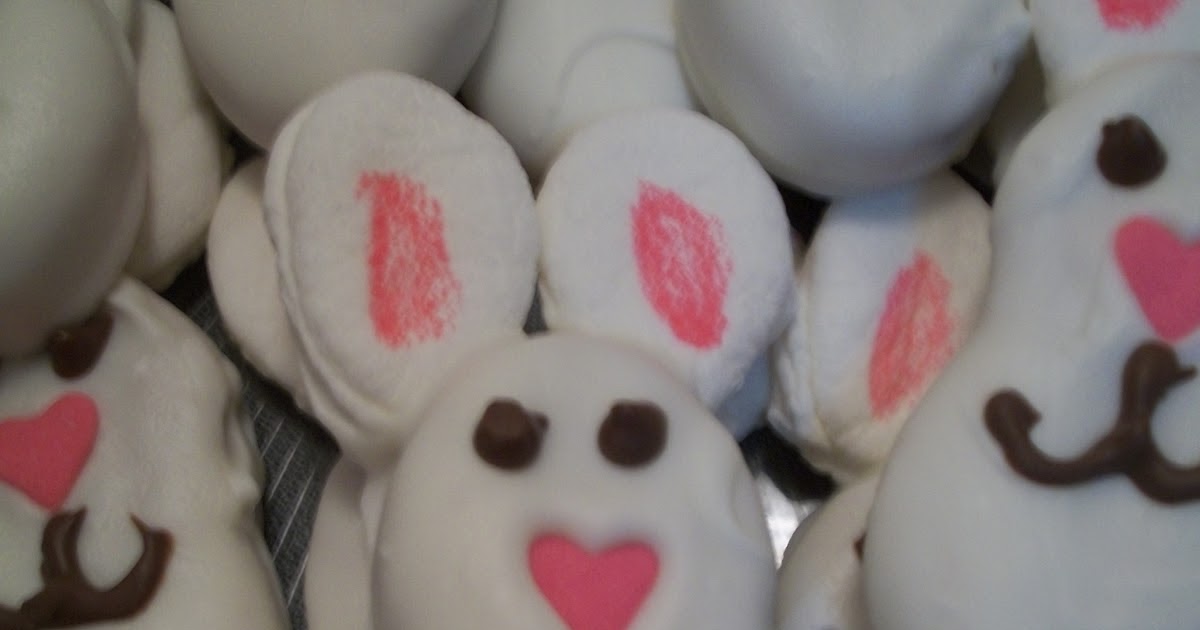 Pams Party & Practical Tips Easter Bunny Nutter Butter Cookies