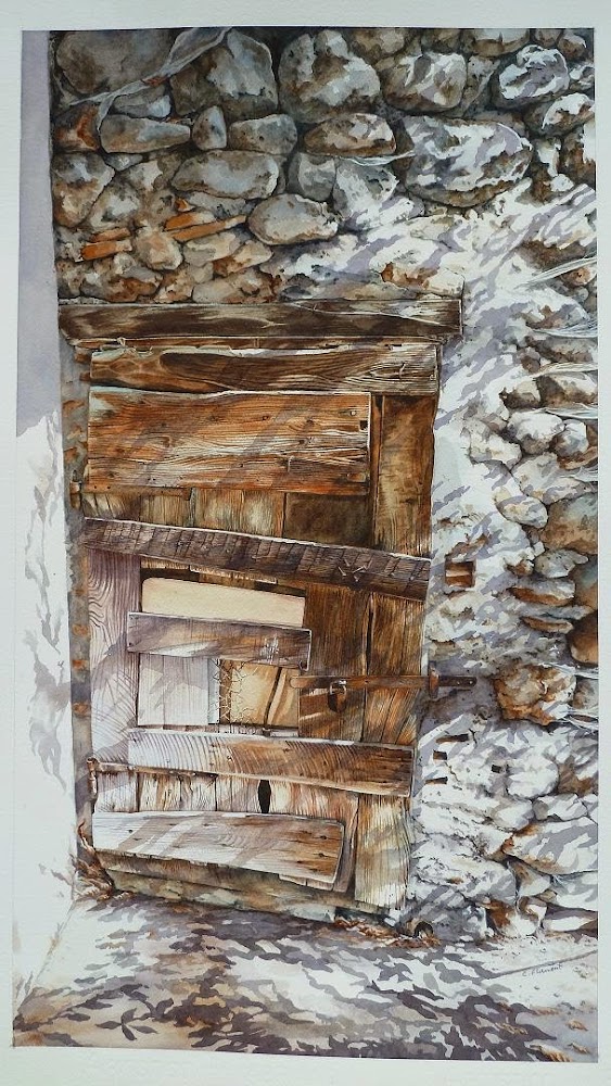 Portes à l'aquarelle