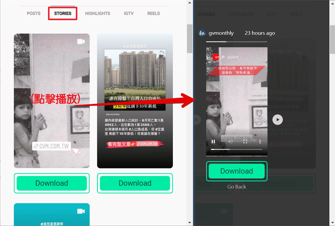 StoriesIG 匿名觀看 Instagram 限時動態,輕鬆下載照片和影片