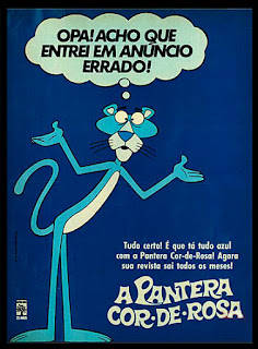 the pink phanter; editora abril; 1975, os anos 70; propaganda na década de 70; Brazil in the 70s, história anos 70; Oswaldo Hernandez;