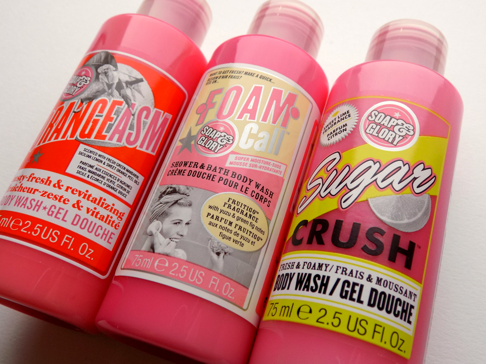 Soap & Glory body washes review Thrift O'Clock