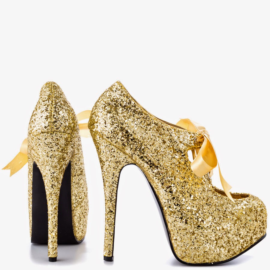 Awesome Gold Sparkly High Heels For Girls ~ Calgary, Edmonton, Toronto, Red Deer, Lethbridge