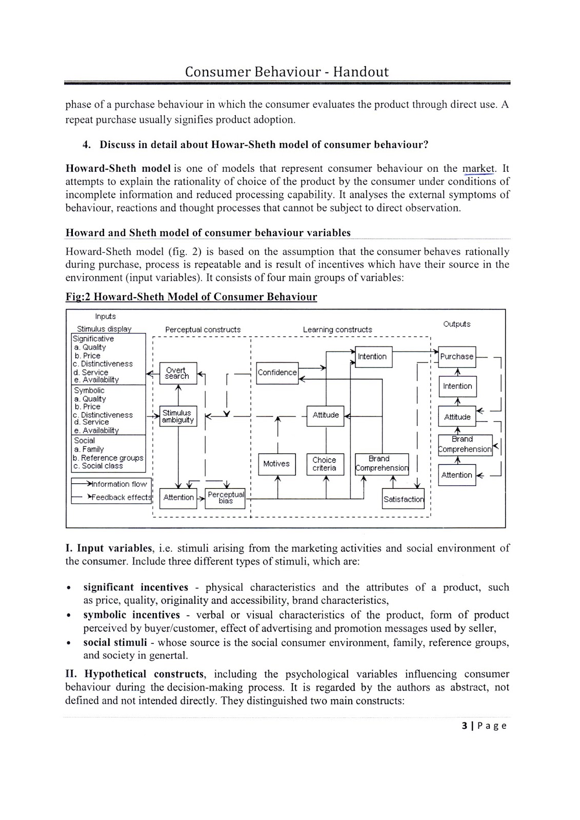 AR VTU MBA E-NOTES: MBA VTU Consumer behavior Notes/ Handouts