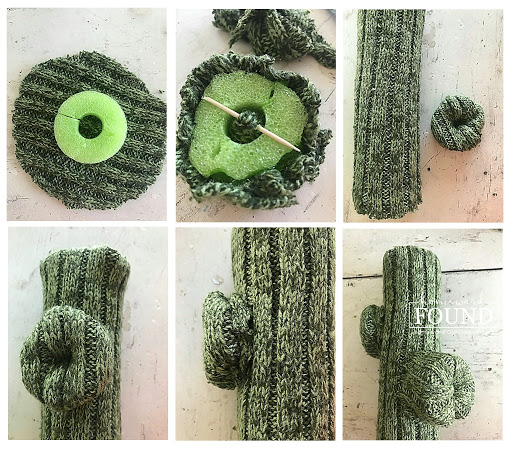 boho, boho style, crafting, sweater crafts, sweet sweater succulents, pool noodles, cacti, succulents, diy, decorating, home decor, sweaters, repurposing, upcycling, tutorial