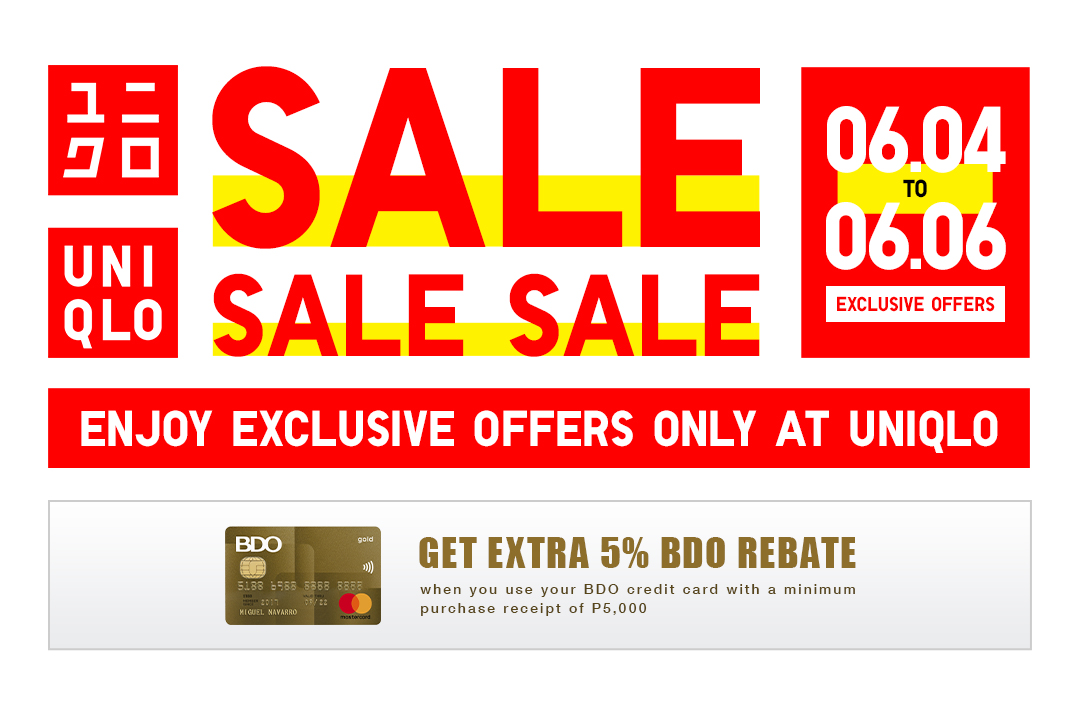 Manila Shopper Exclusive Discounts at UNIQLO's Sale this weekend