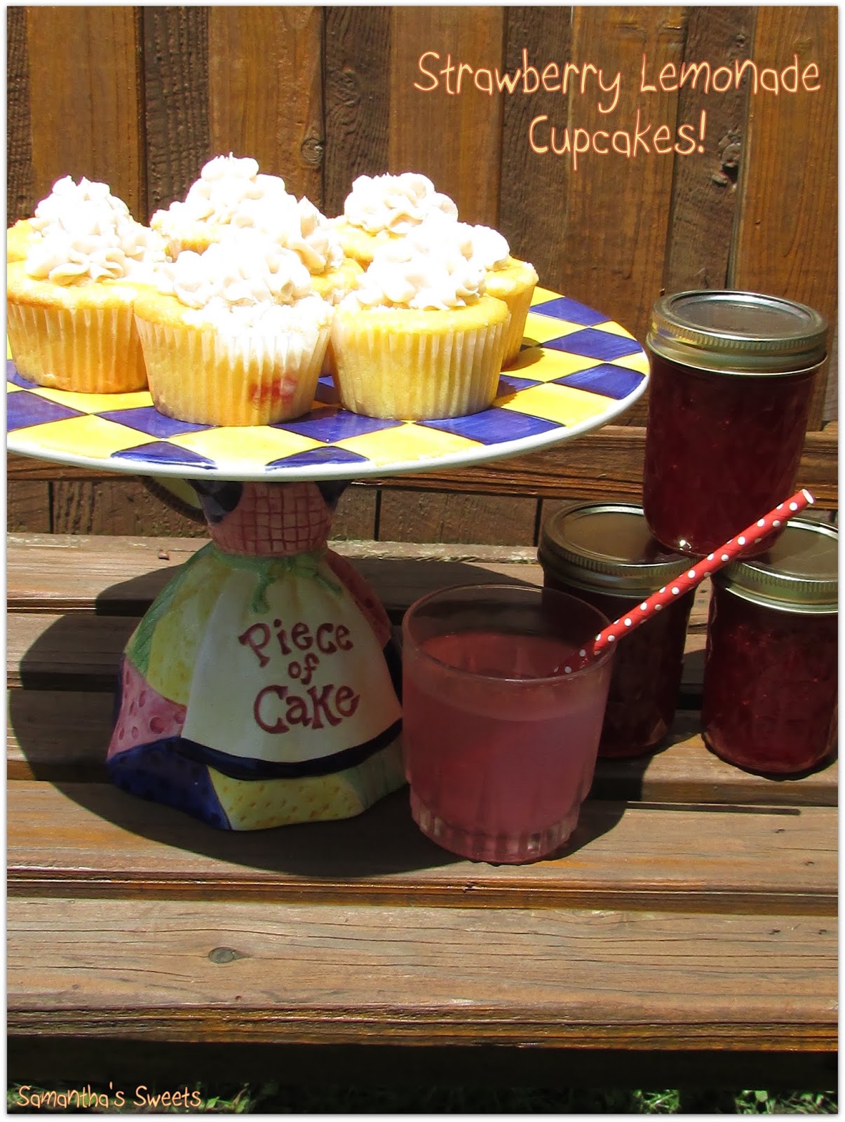 Samantha's Sweets and Sam's Sweet Art Strawberry Lemonade Cupcake Recipe