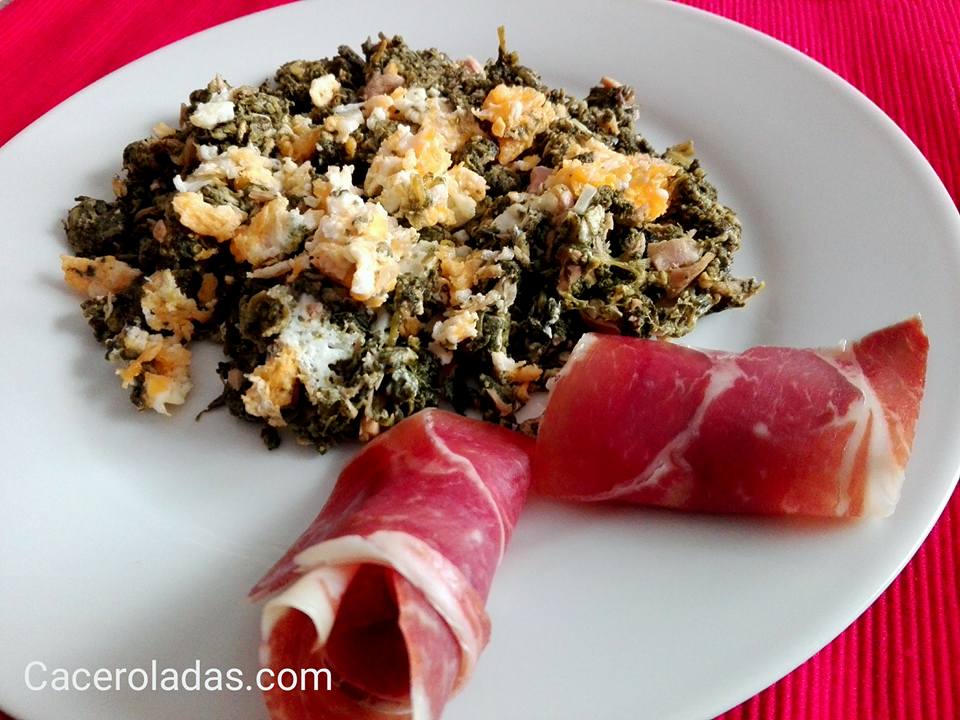 Espinacas salteadas con huevo | CACEROLADAS: Espinacas salteadas con huevo
