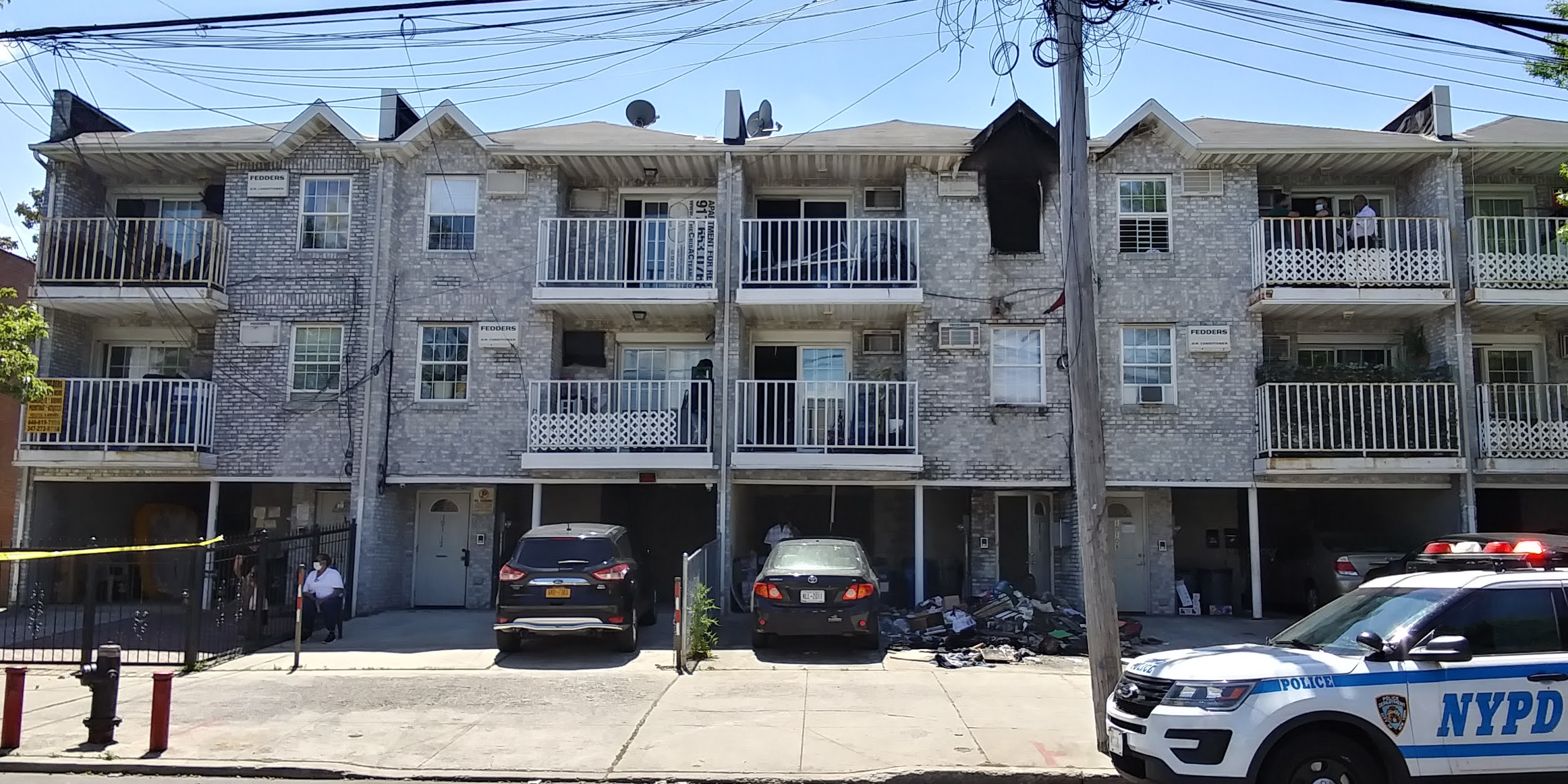 Queens Crap Queens is burning Ozone Park row apartment building fire