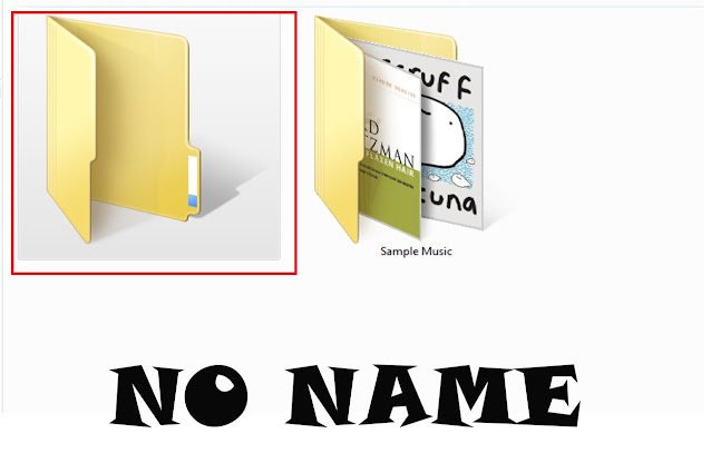 Tutorial Membuat "Folder Tanpa Nama" Di Komputer