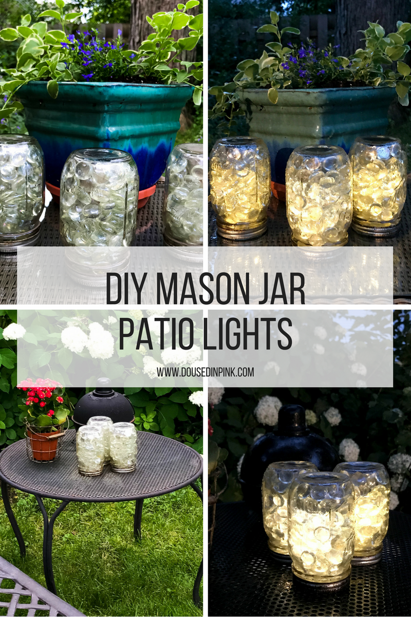 DIY Solar Mason Jar Patio Lights