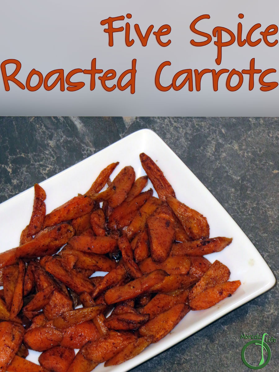 Morsels of Life - Five Spice Roasted Carrots - Simply toss together a few materials to make these wonderfully tantalizing Five Spice Roasted Carrots!