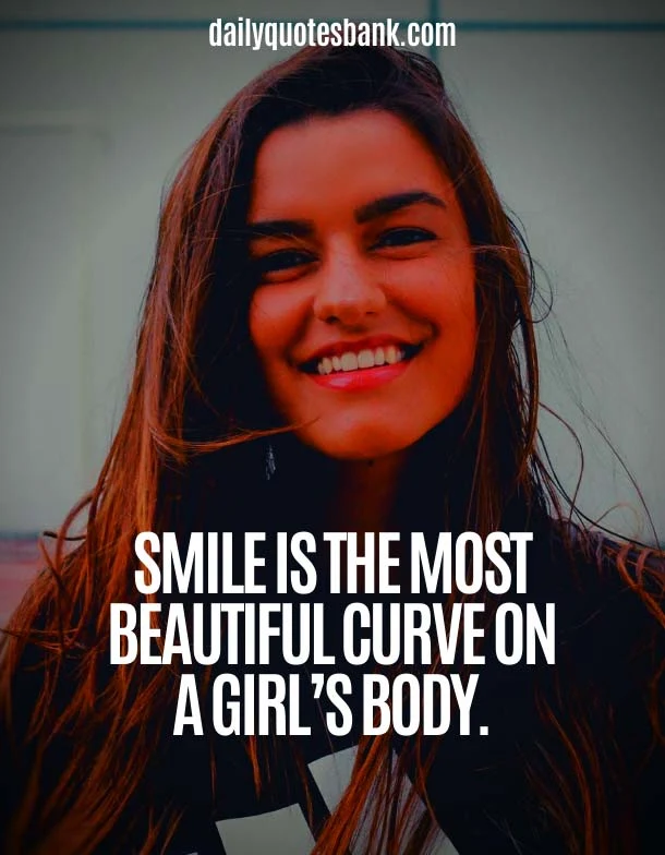 Smile Quotes About Beauty Of Girl and Woman