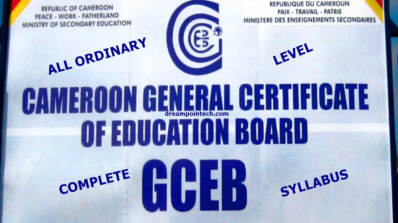 Download All Cameroon GCE Board O Level Syllabus PDF