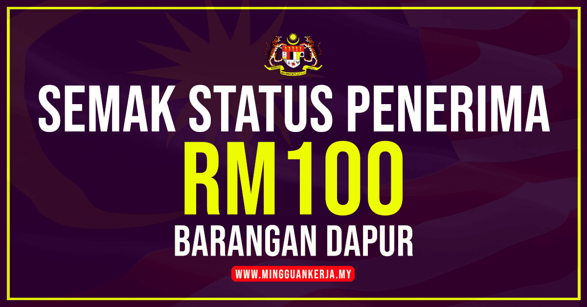 Kasih semakan prihatin status penerima Bantuan RM100