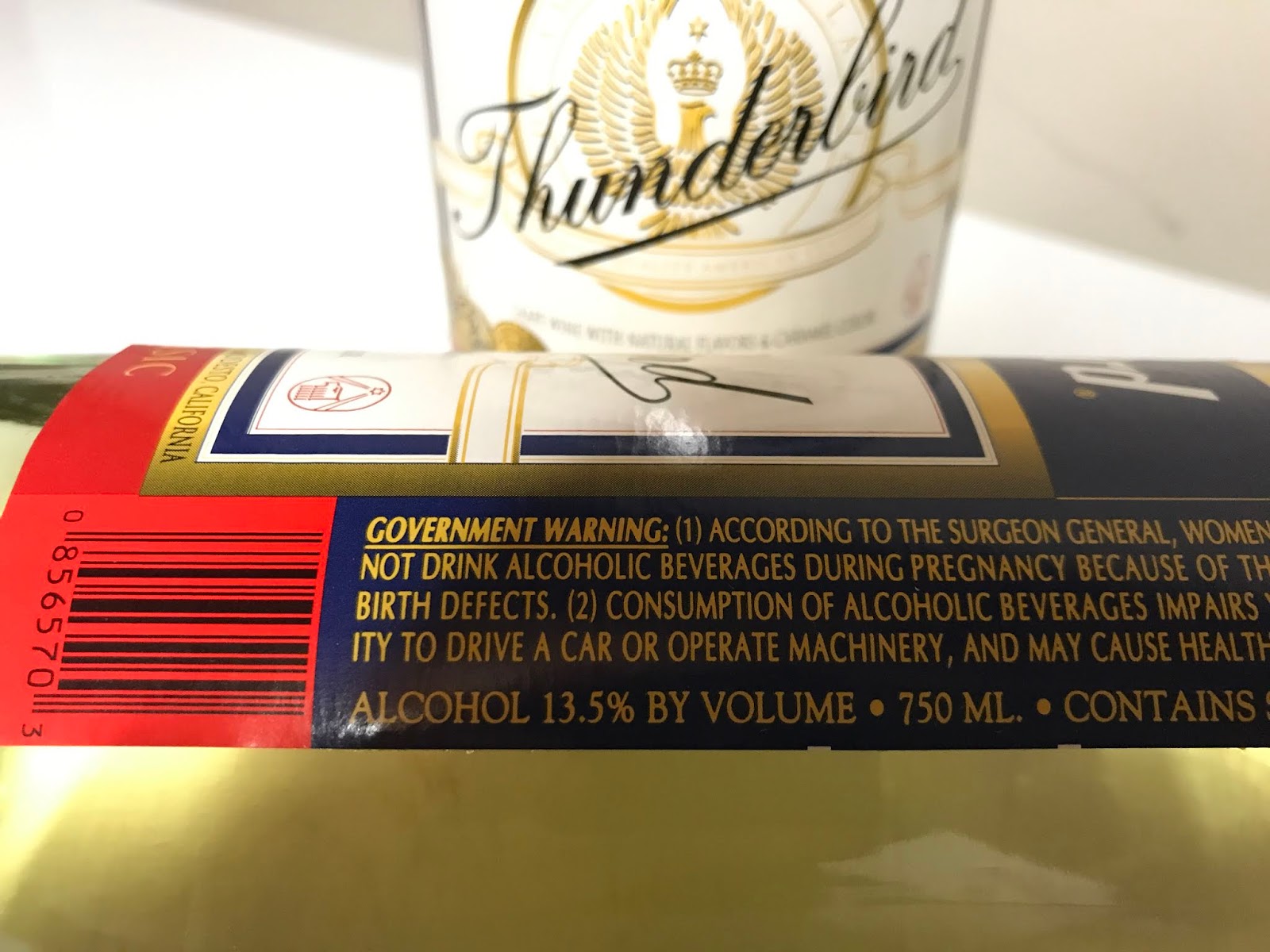 Bum Wine Of The Week Thunderbird Wine 13.5