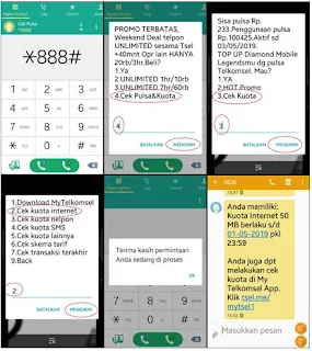 Cara Mengecek Kuota Internet